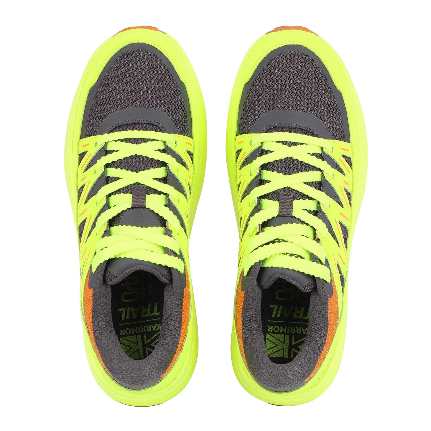 Grey-Yellow - Side - Karrimor Mens Ortholite Trainers