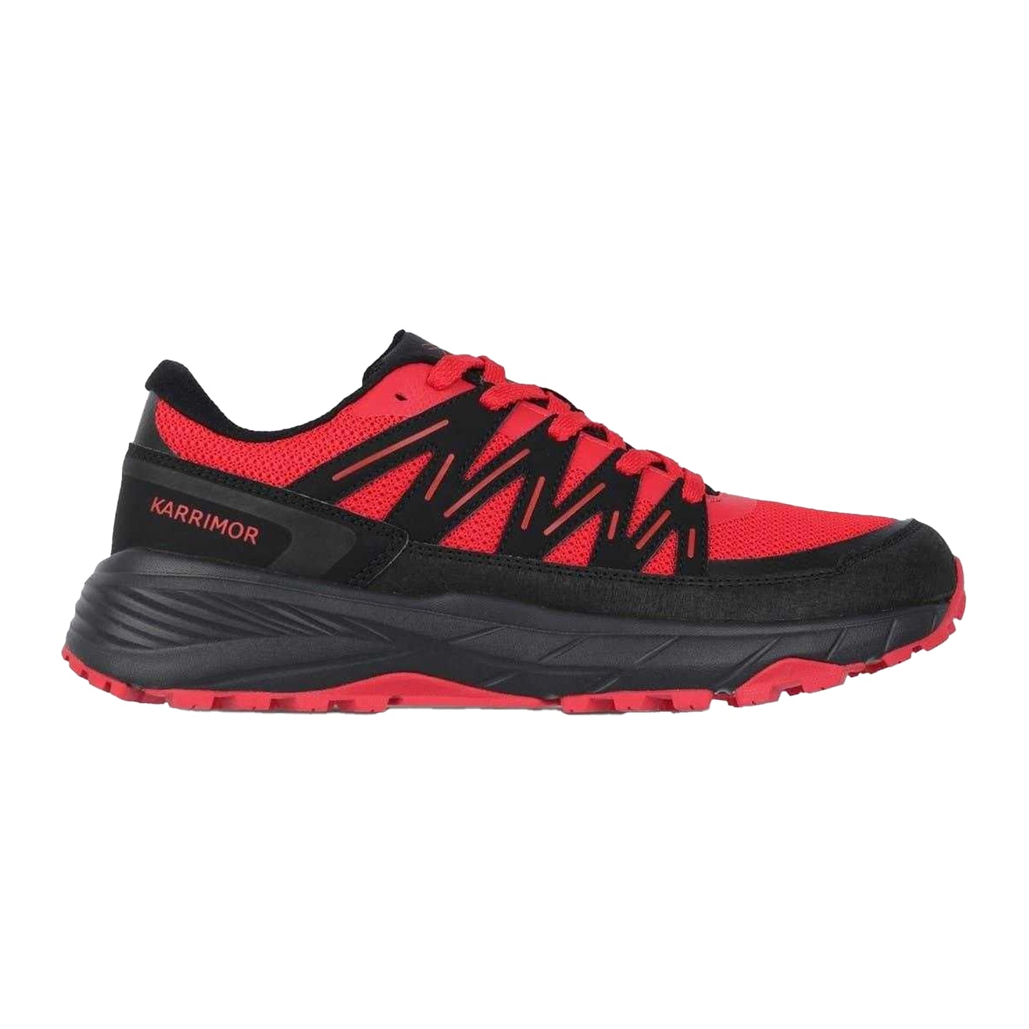 Red-Black - Front - Karrimor Mens Ortholite Trainers
