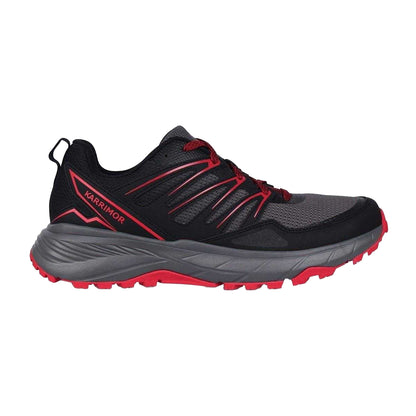Black-Grey-Red - Front - Karrimor Mens Ortholite Trainers