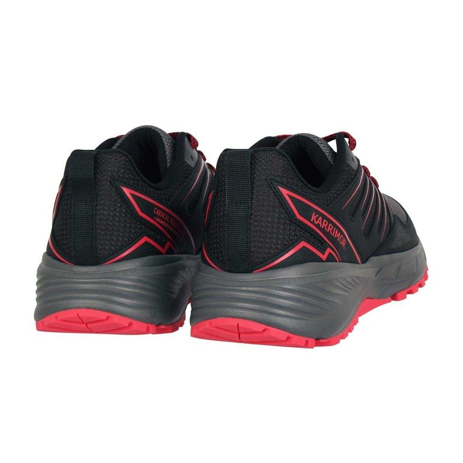 Black-Grey-Red - Back - Karrimor Mens Ortholite Trainers