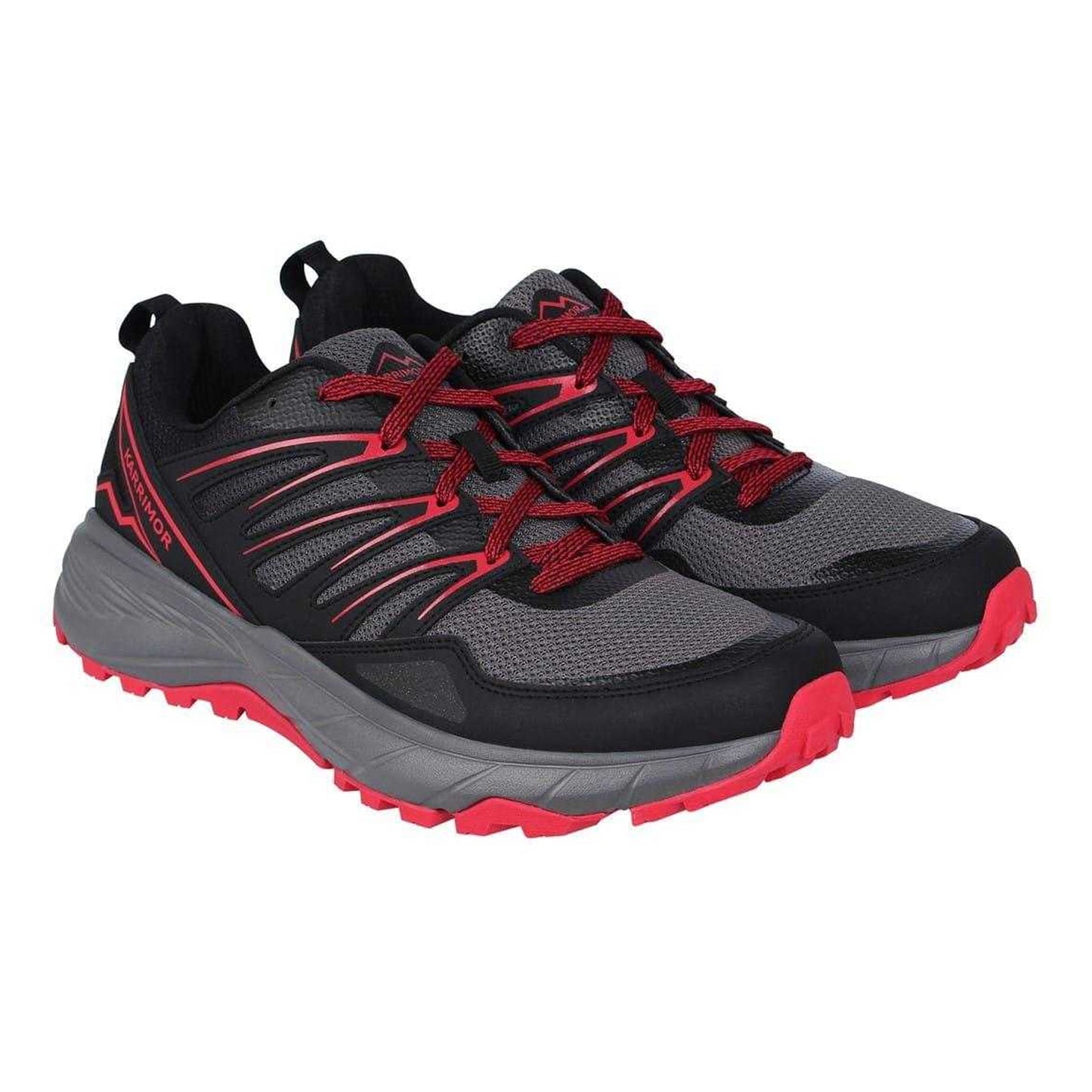 Black-Grey-Red - Lifestyle - Karrimor Mens Ortholite Trainers
