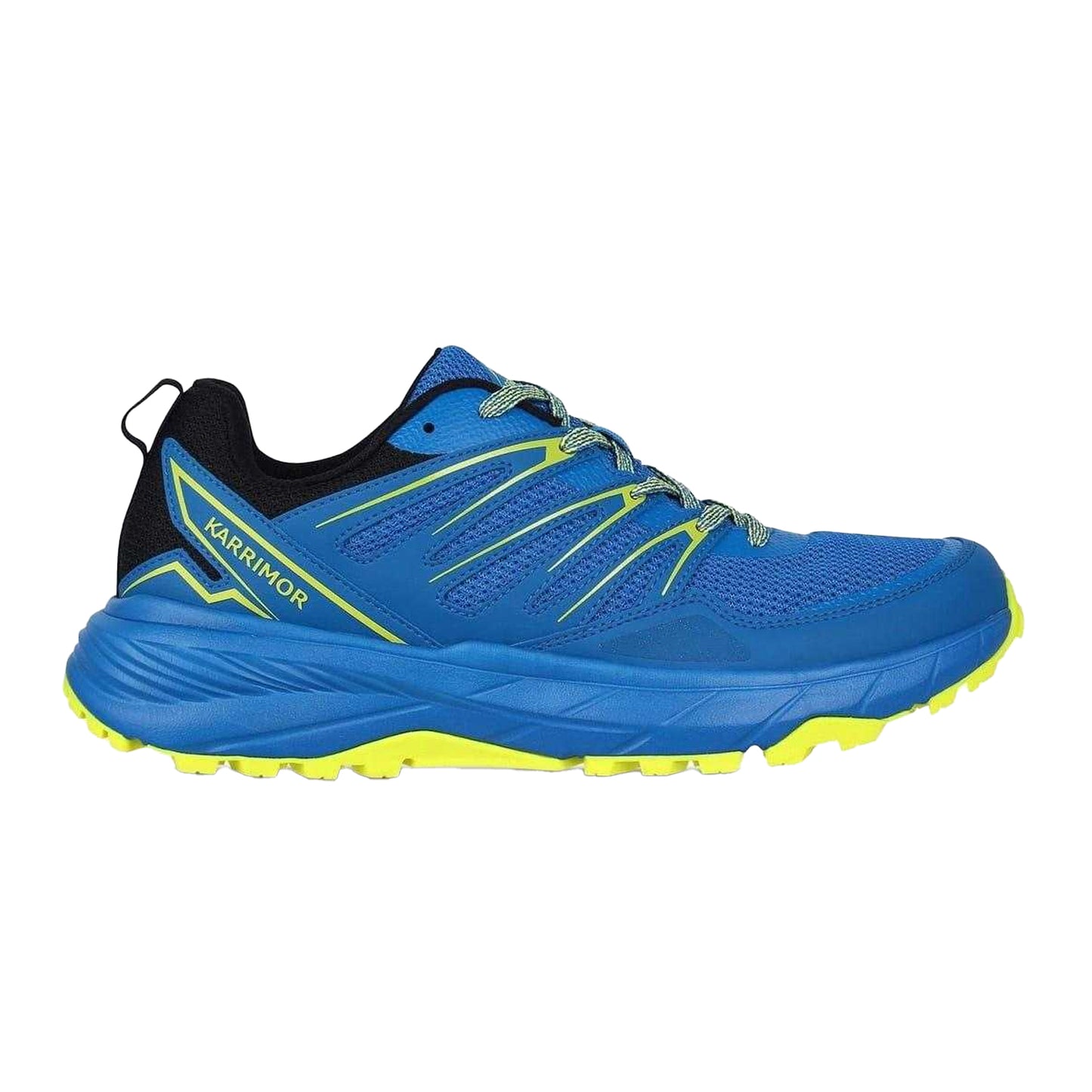 Blue-Lime - Front - Karrimor Mens Ortholite Trainers