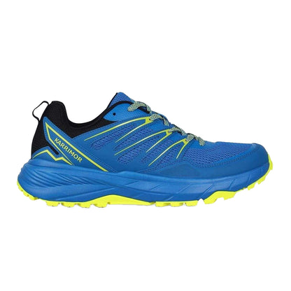 Blue-Lime - Front - Karrimor Mens Ortholite Trainers