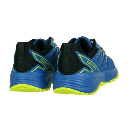 Blue-Lime - Back - Karrimor Mens Ortholite Trainers