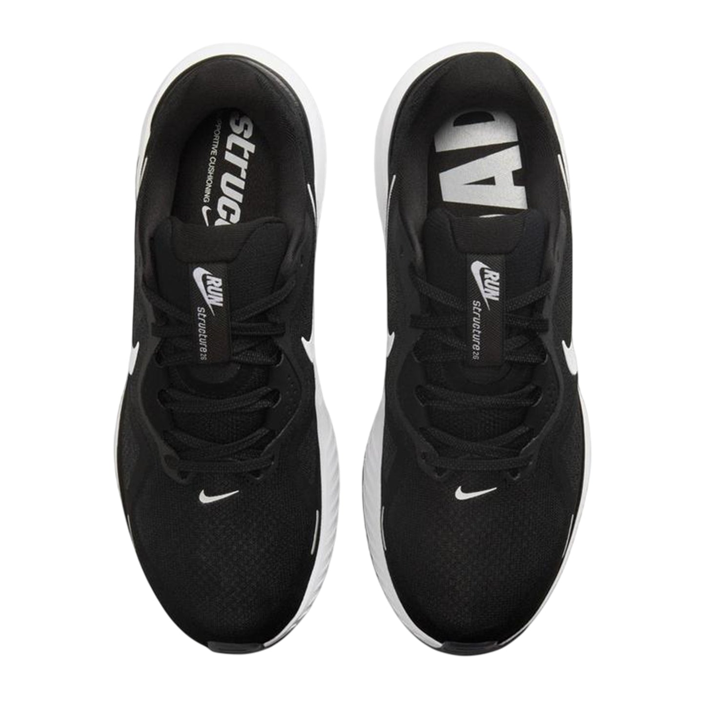 Black-White - Side - Nike Mens 26 Trainers