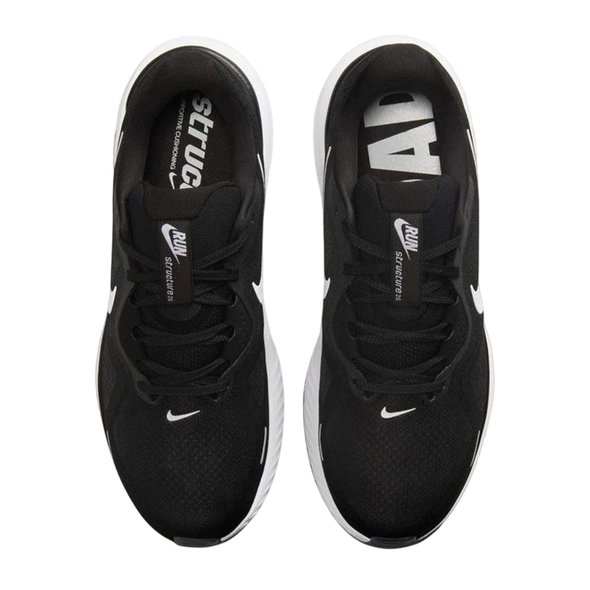 Black-White - Side - Nike Mens 26 Trainers