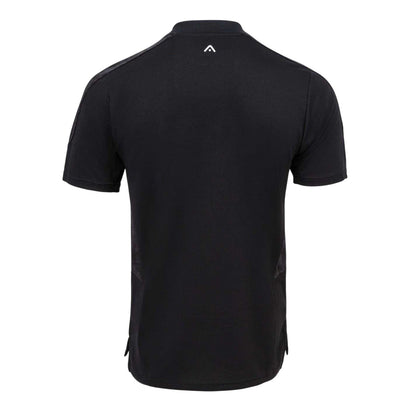 Black - Back - KooGa Mens Panels Crew Neck T-Shirt