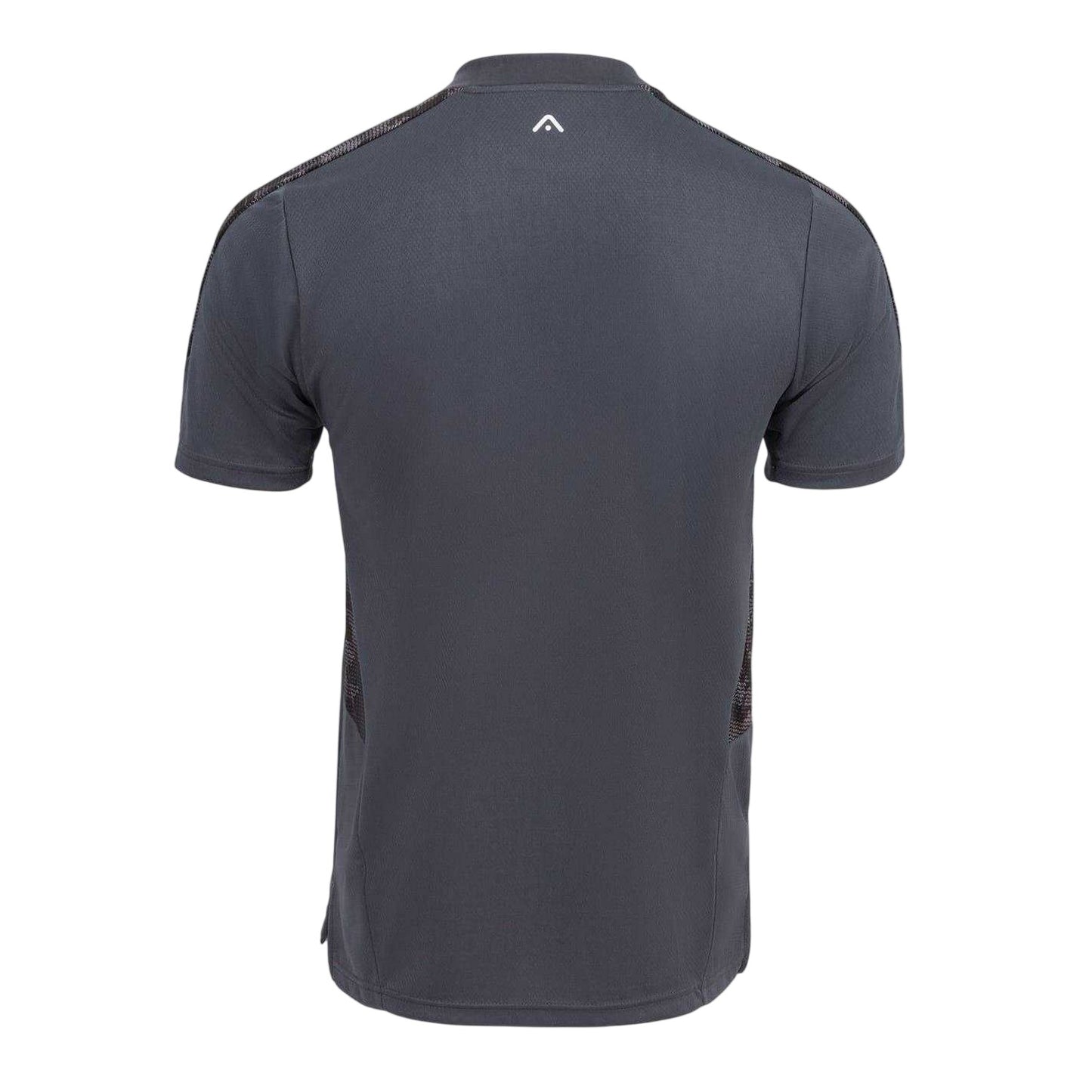 Charcoal - Back - KooGa Mens Panels Crew Neck T-Shirt