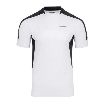 White - Front - KooGa Mens Panels Crew Neck T-Shirt