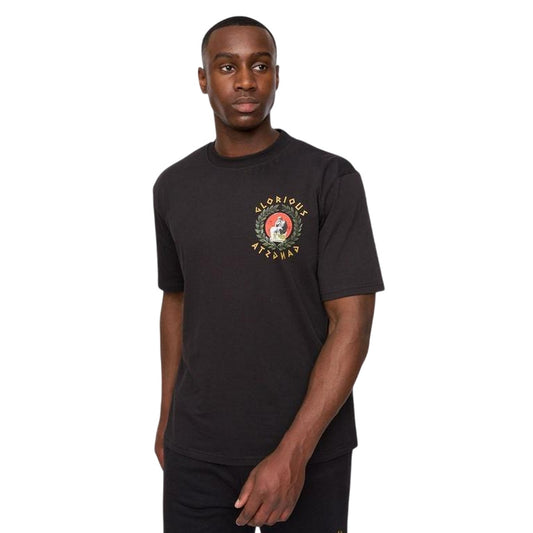 Black - Front - Glorious Gangsta Mens Graphic Print Short-Sleeved T-Shirt