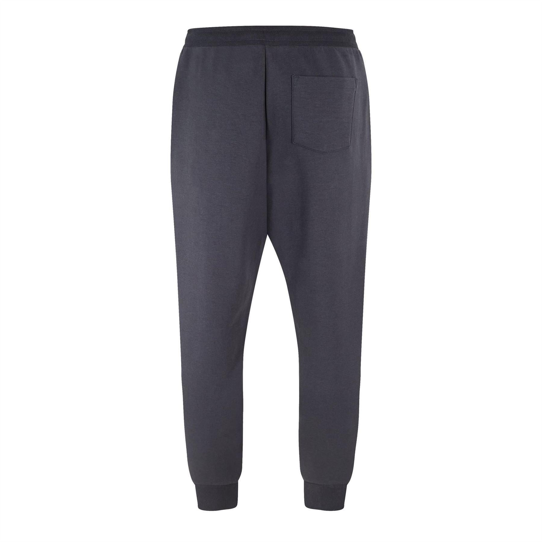 Dark Blue - Back - Boss Mens Hadiko Logo Jogging Bottoms