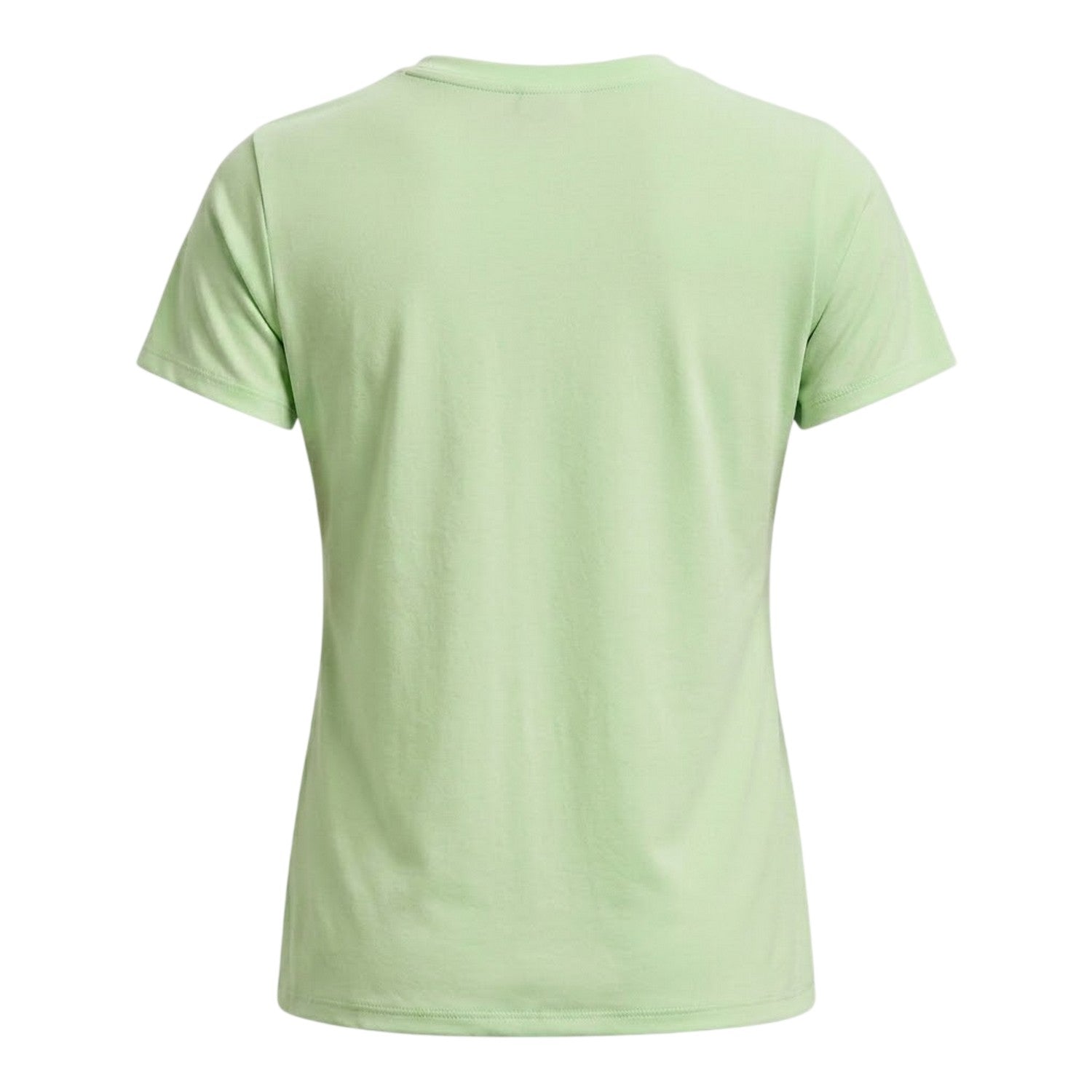 Lime-White - Back - Under Armour Womens-Ladies V Neck T-Shirt