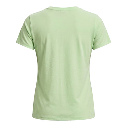 Lime-White - Back - Under Armour Womens-Ladies V Neck T-Shirt