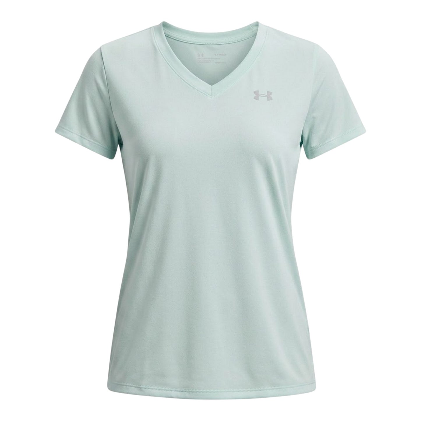 Mint - Front - Under Armour Womens-Ladies V Neck T-Shirt