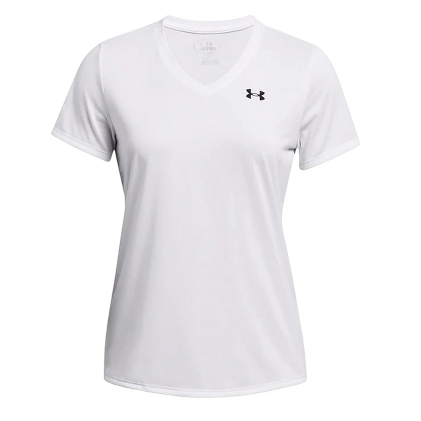 White - Front - Under Armour Womens-Ladies V Neck T-Shirt