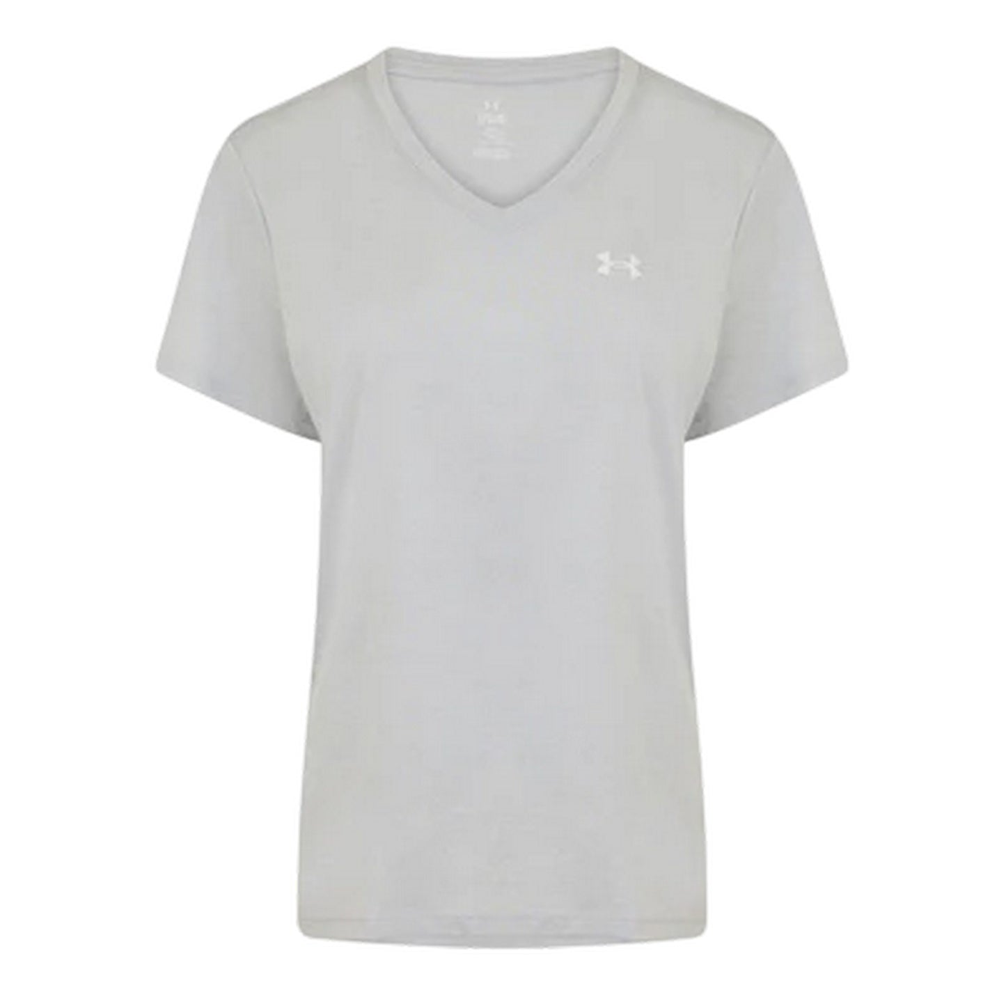 Calm Blue - Front - Under Armour Womens-Ladies V Neck T-Shirt