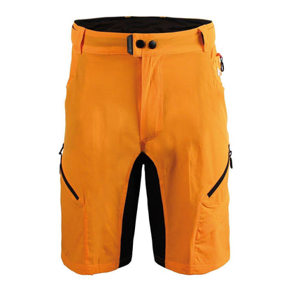 Orange - Front - Bicycle Line Mens Logo Baggy Cycling Shorts