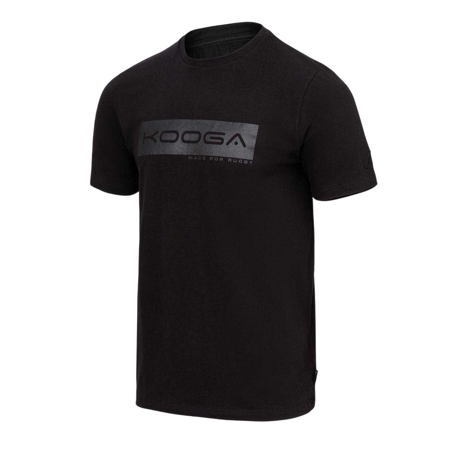 Black - Side - KooGa Mens Made For Rugby Logo T-Shirt