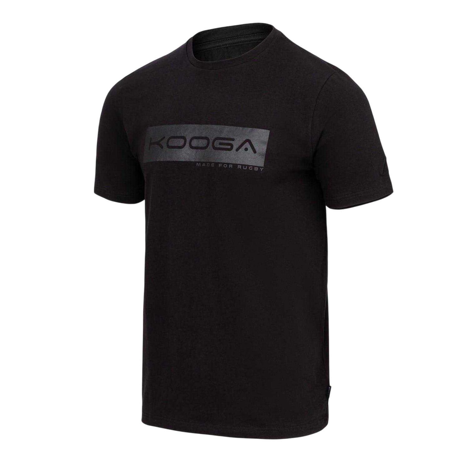 Black - Side - KooGa Mens Made For Rugby Logo T-Shirt