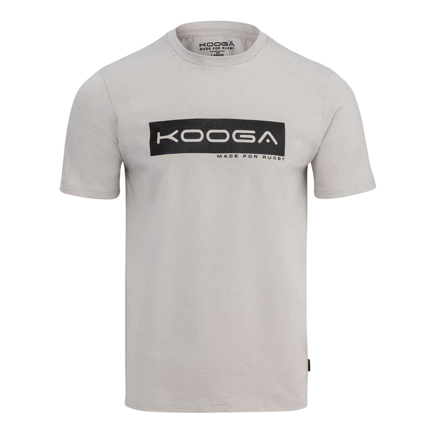 Grey - Front - KooGa Mens Made For Rugby Logo T-Shirt