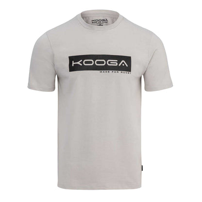 Grey - Front - KooGa Mens Made For Rugby Logo T-Shirt