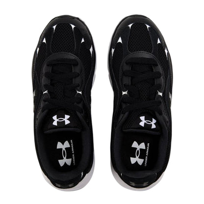 Black - Side - Under Armour Womens-Ladies Performance Tech Trainers