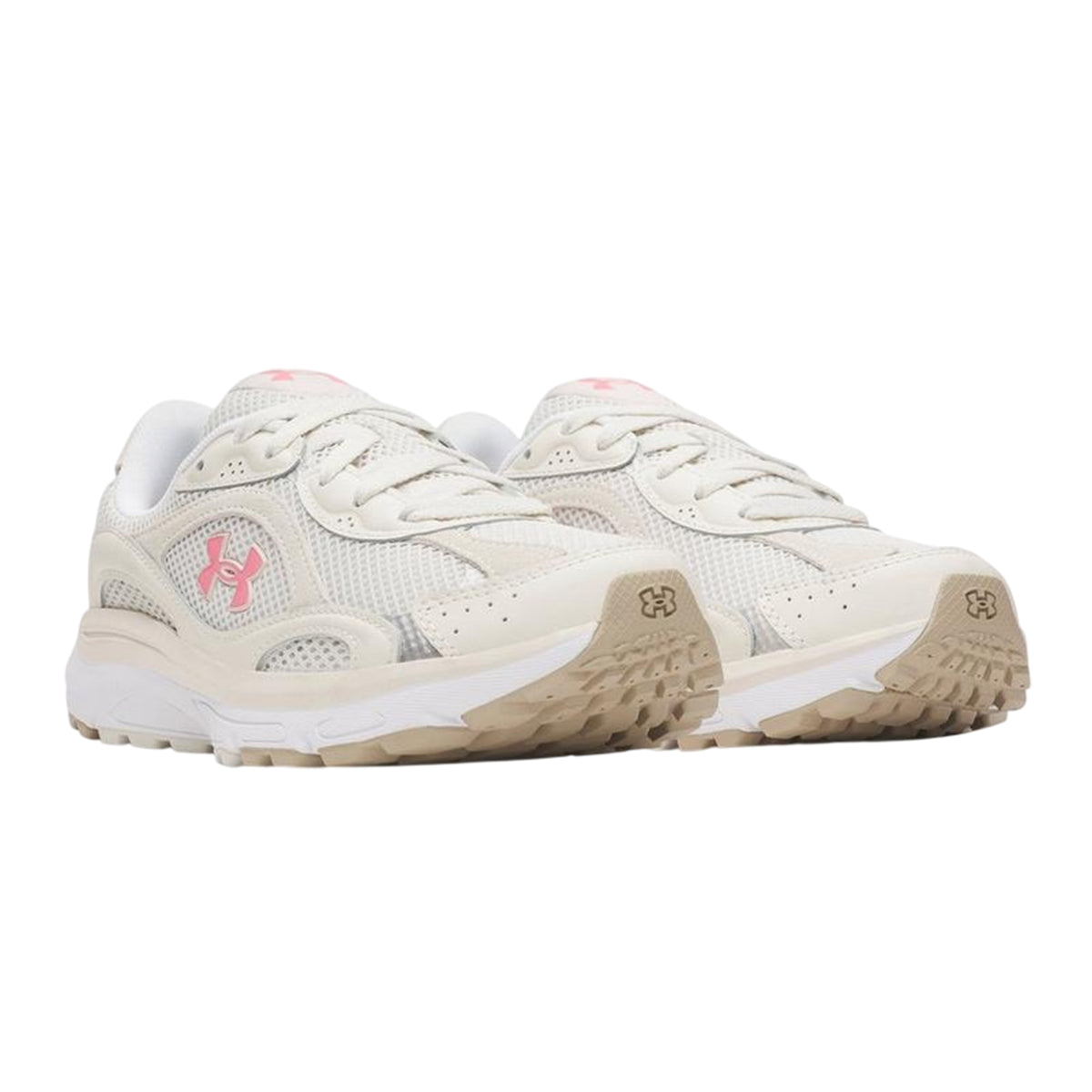 Light-Pink - Back - Under Armour Womens-Ladies Performance Tech Trainers