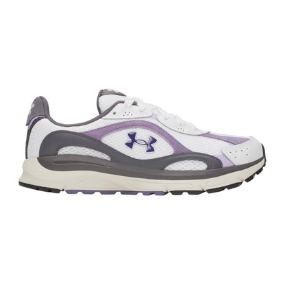 White-Purple - Front - Under Armour Womens-Ladies Performance Tech Trainers