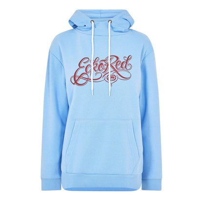 Vista Blue - Front - Ecko Womens-Ladies Scarlett Lettering Regular Hoodie