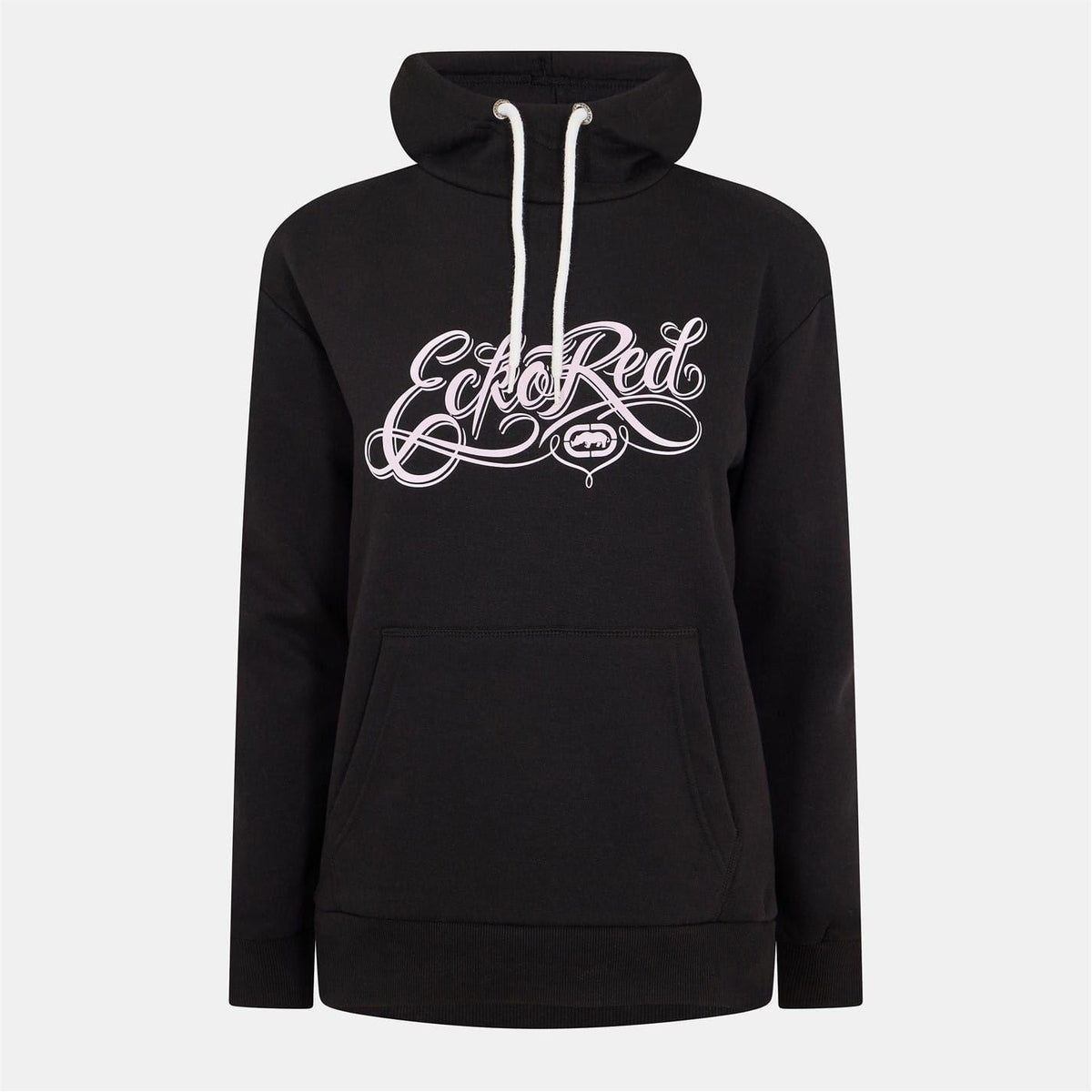 Black - Front - Ecko Womens-Ladies Scarlett Lettering Regular Hoodie