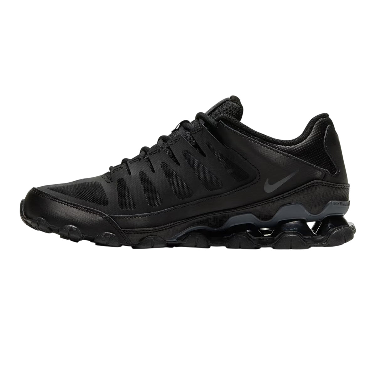 Triple Black - Side - Nike Mens Reax Lace Up Trainers