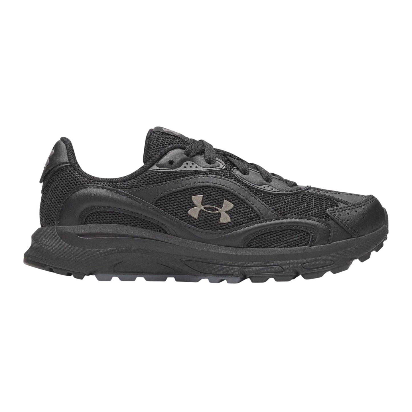 Triple Black - Front - Under Armour Womens-Ladies Tech Trainers