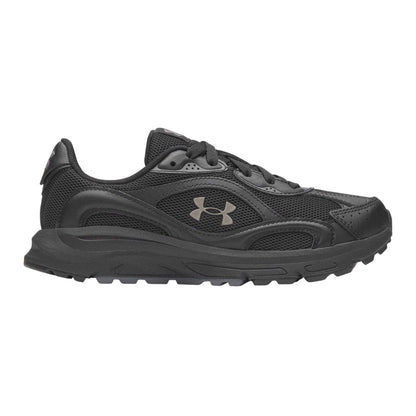 Triple Black - Front - Under Armour Womens-Ladies Tech Trainers