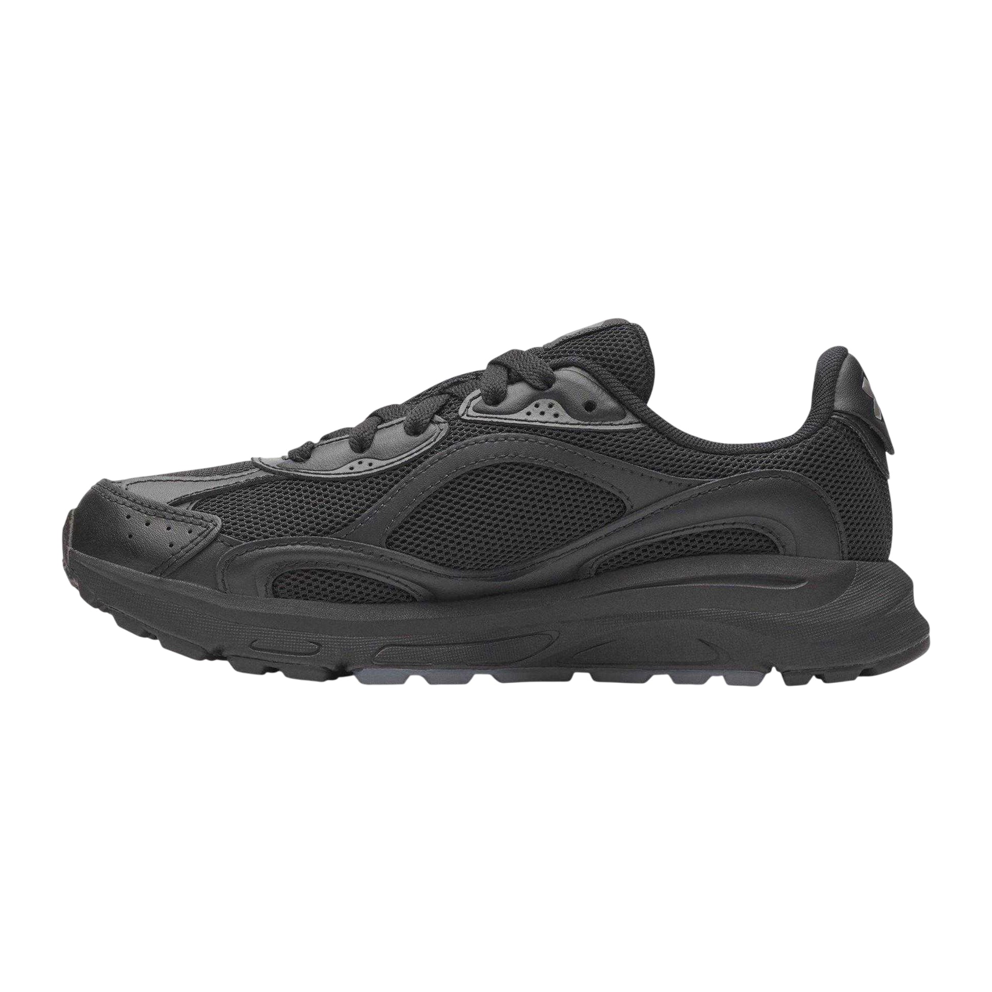 Triple Black - Back - Under Armour Womens-Ladies Tech Trainers