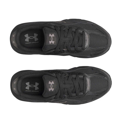 Triple Black - Side - Under Armour Womens-Ladies Tech Trainers