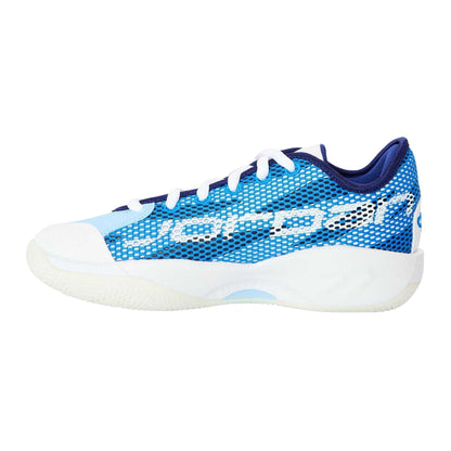 White-Blue - Back - Nike Childrens-Kids Luka 77 Basketball Shoes