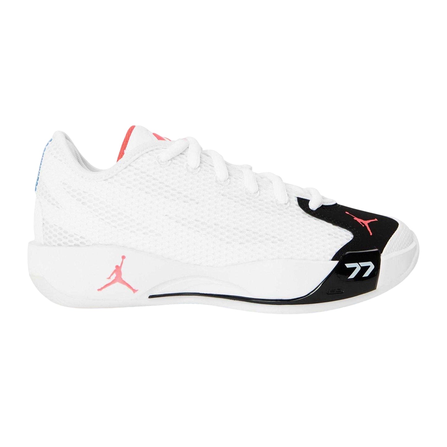 White-Red - Front - Nike Childrens-Kids Luka 77 Basketball Shoes
