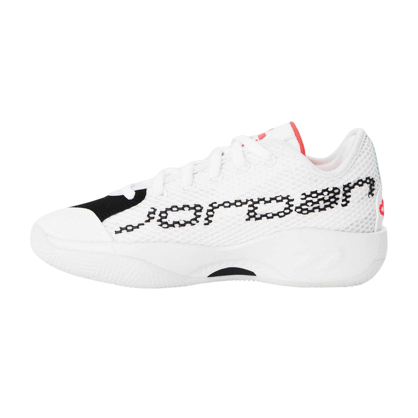 White-Red - Back - Nike Childrens-Kids Luka 77 Basketball Shoes