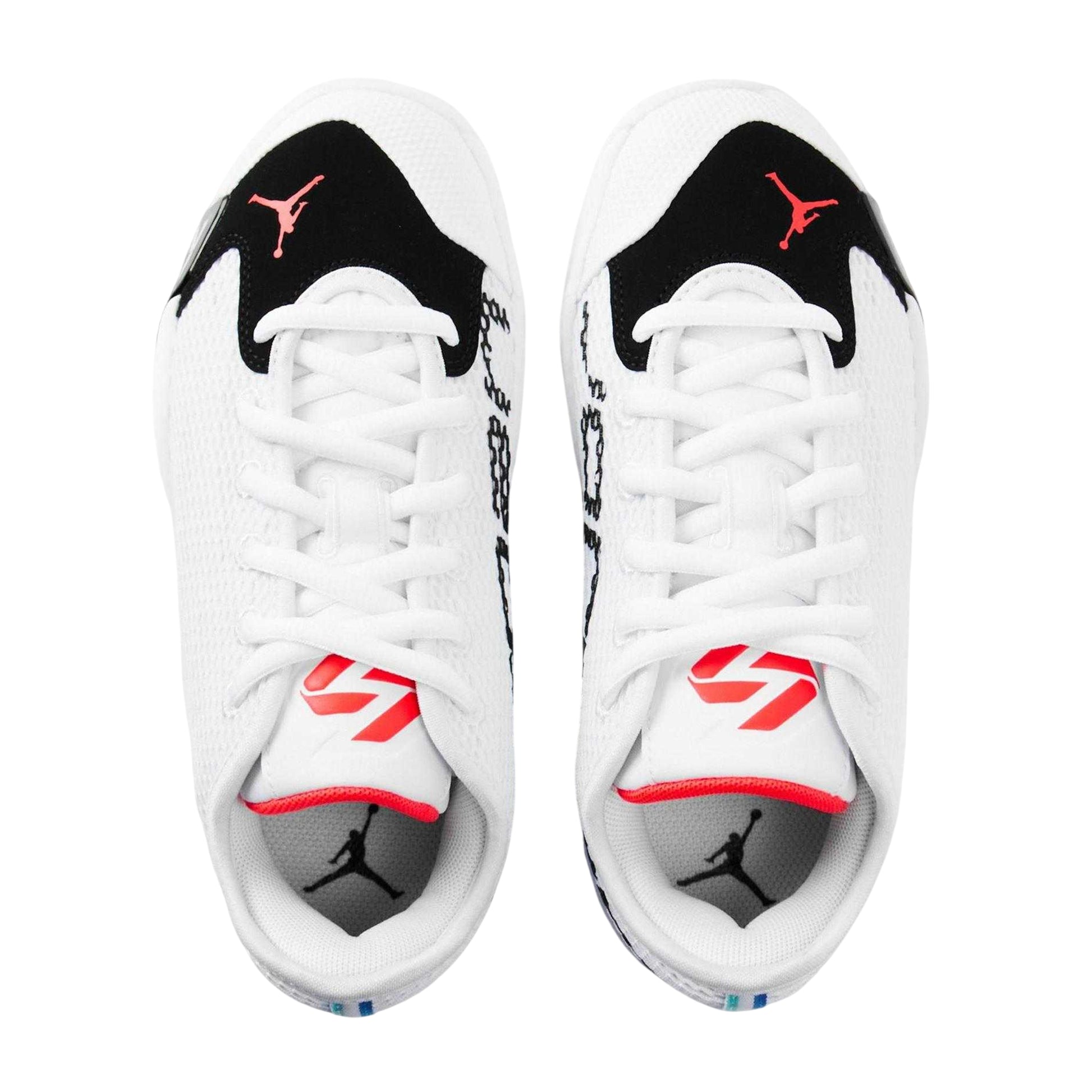 White-Red - Side - Nike Childrens-Kids Luka 77 Basketball Shoes