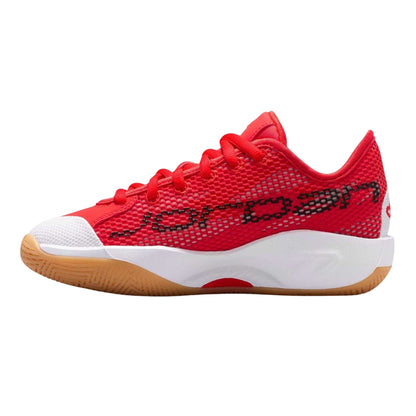 Chili Red - Side - Nike Childrens-Kids Luka 77 Basketball Shoes