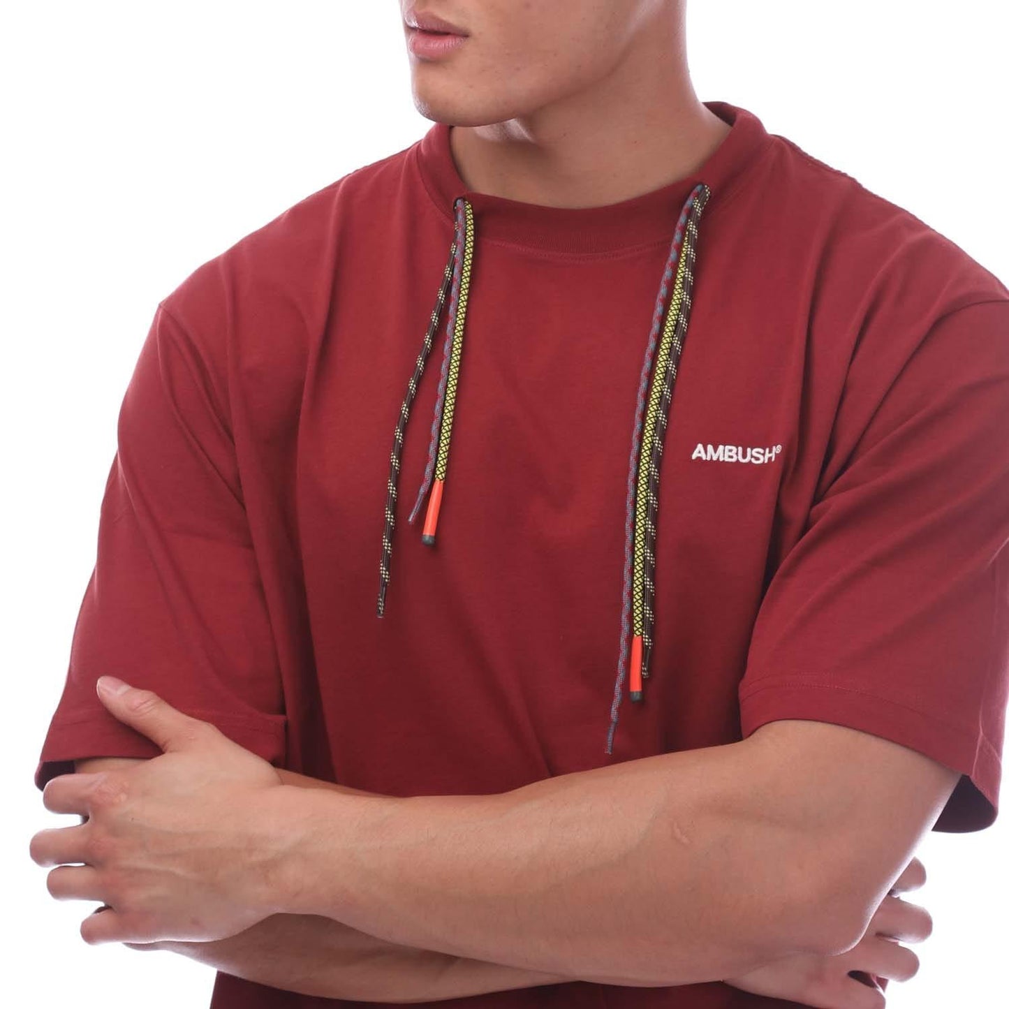 Brown - Side - Ambush Mens Drawstring T-Shirt