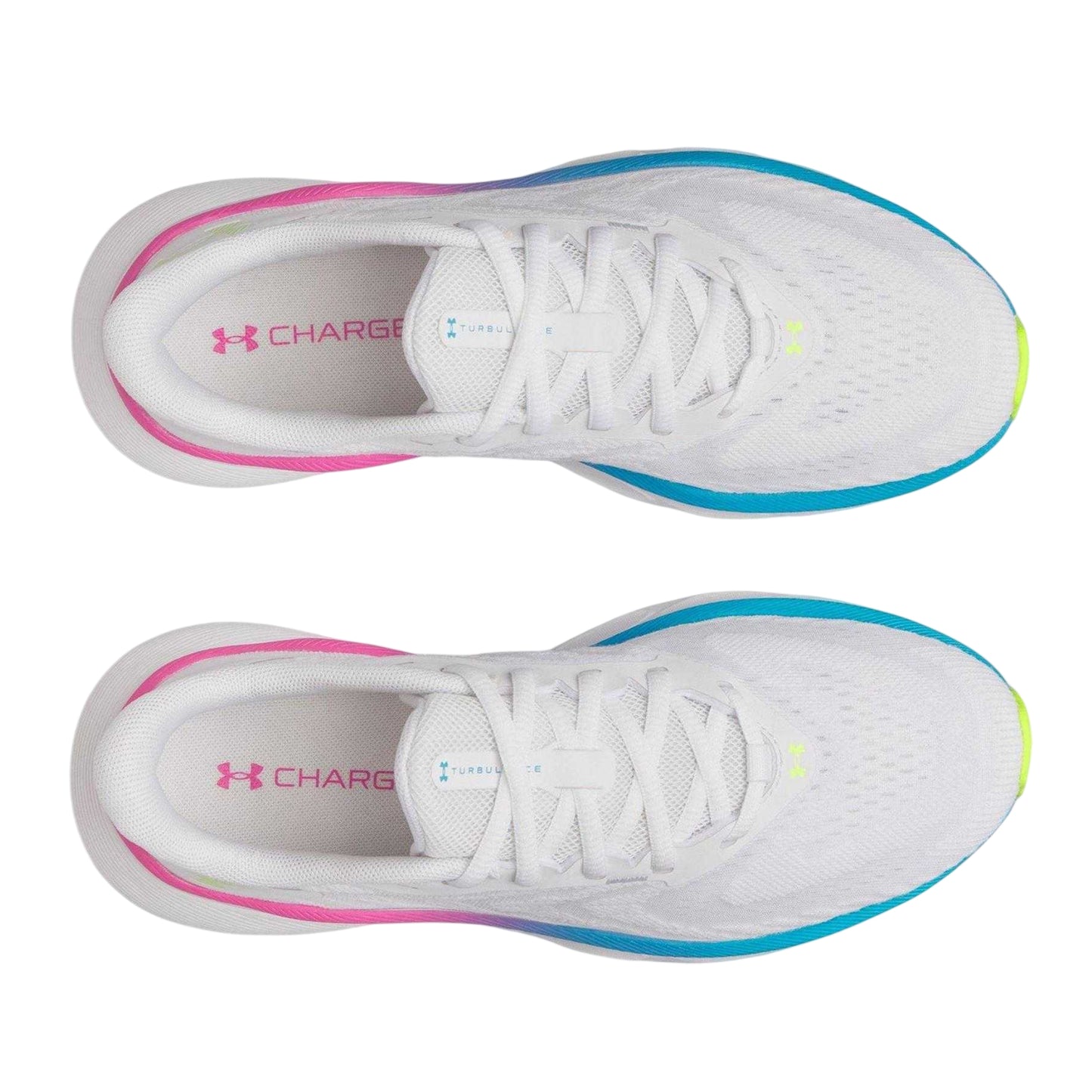 White-Capri - Side - Under Armour Womens-Ladies Turbulence 3 Shoes
