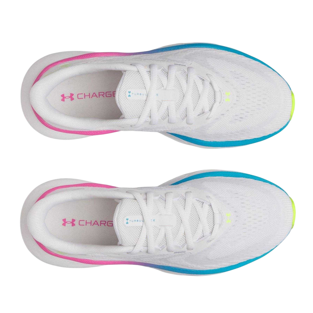 White-Capri - Side - Under Armour Womens-Ladies Turbulence 3 Shoes