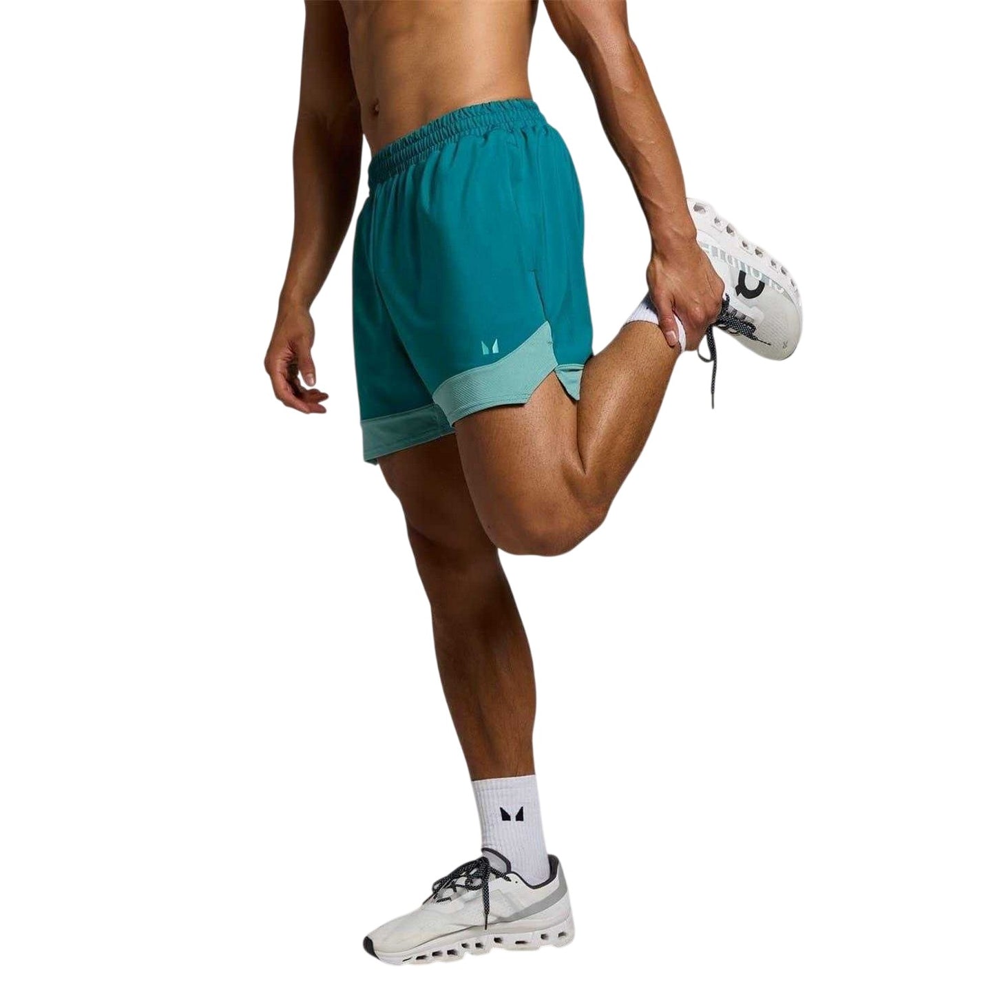 Aqua - Side - MyProtein Mens Tempo Pilar Shorts
