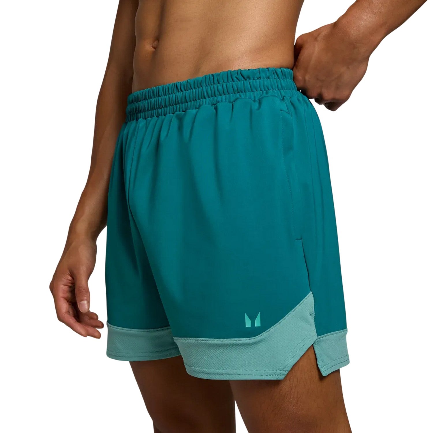 Aqua - Front - MyProtein Mens Tempo Pilar Shorts