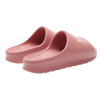 Pink-White - Back - Lacoste Womens-Ladies Serve 2.0 Sliders