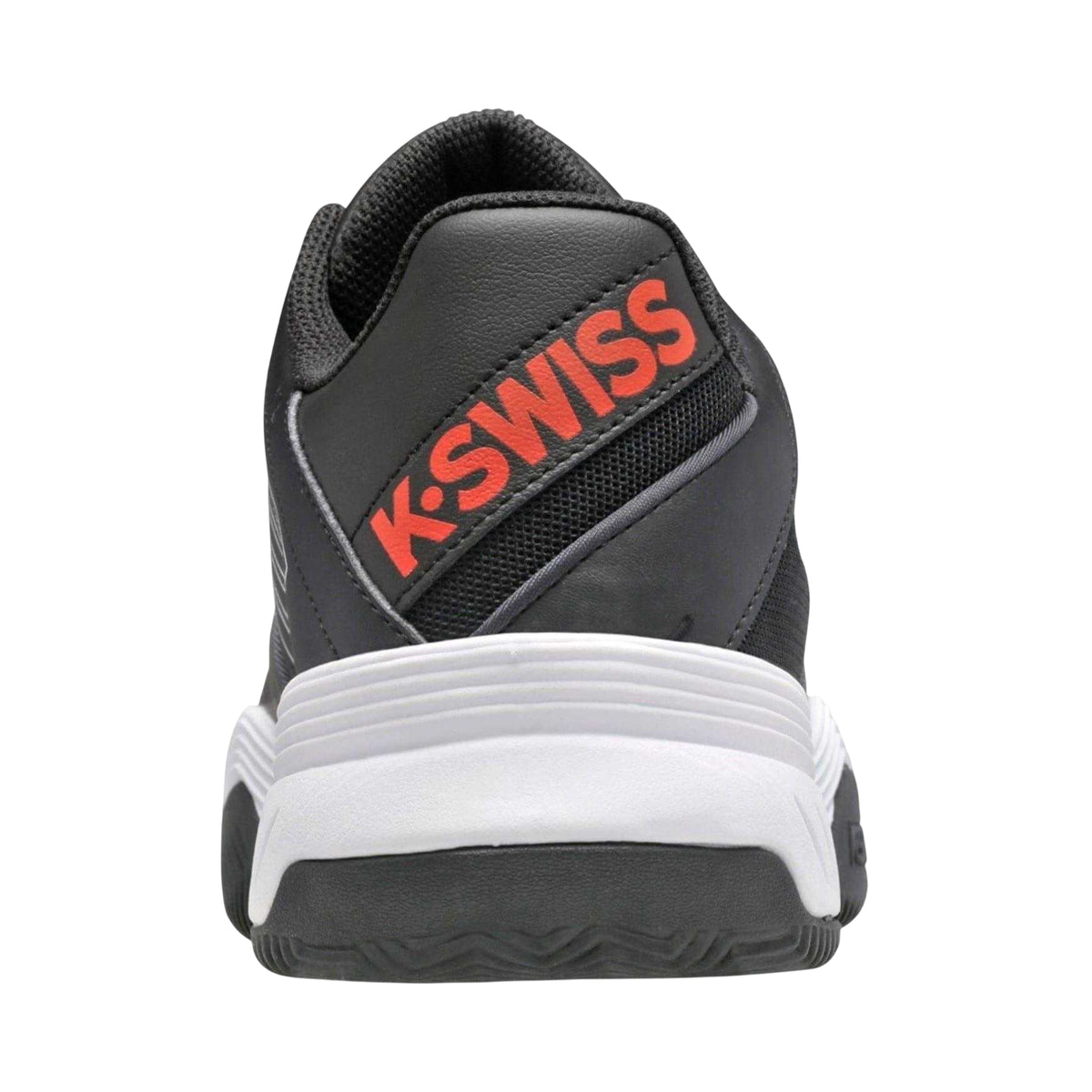 Stretch Limo-White-Red - Back - K-Swiss Mens Swis Court Express Leather Trainers