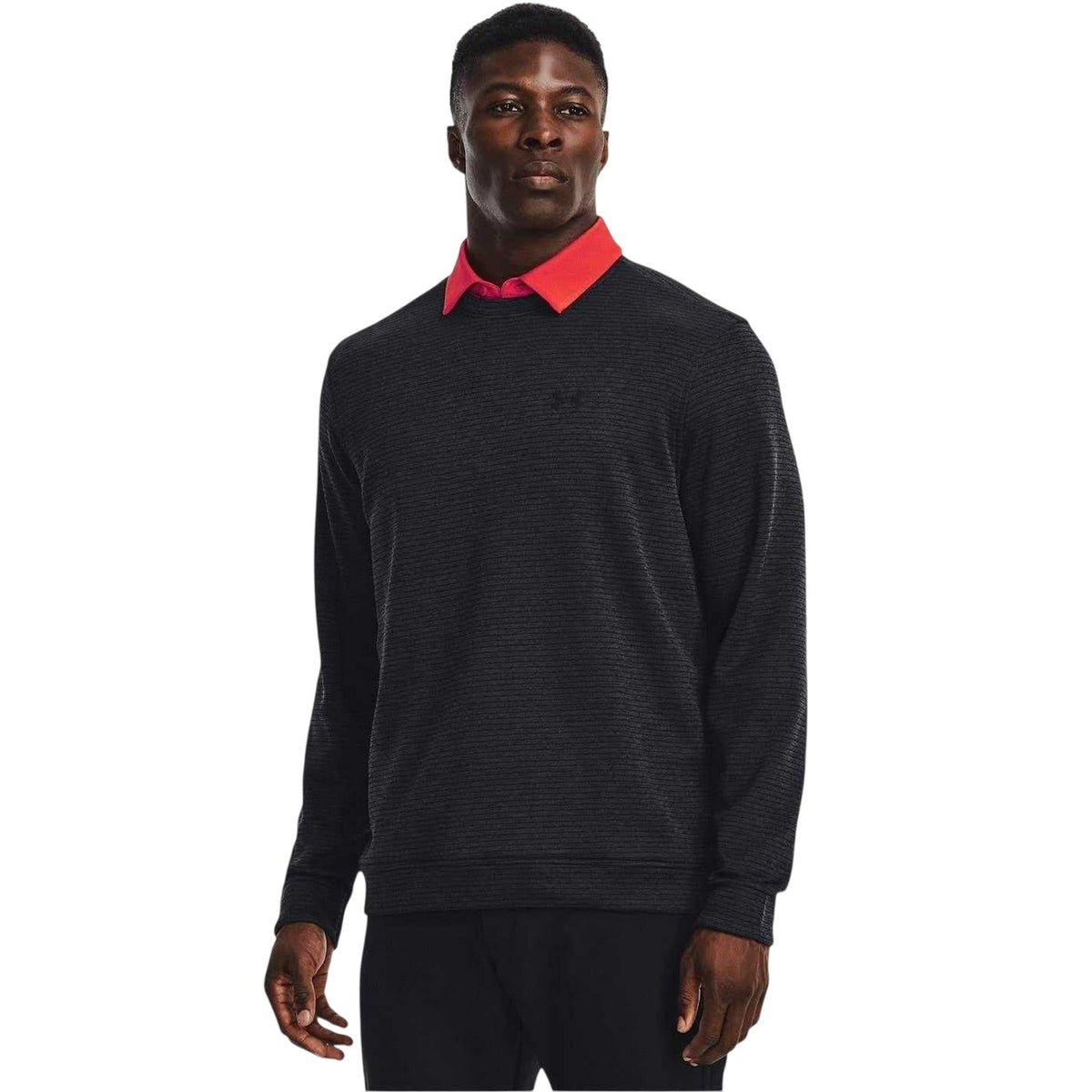 Black - Side - Under Armour Mens Storm Fleece Sweater Top