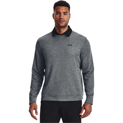 Pitch Grey - Side - Under Armour Mens Storm Fleece Sweater Top