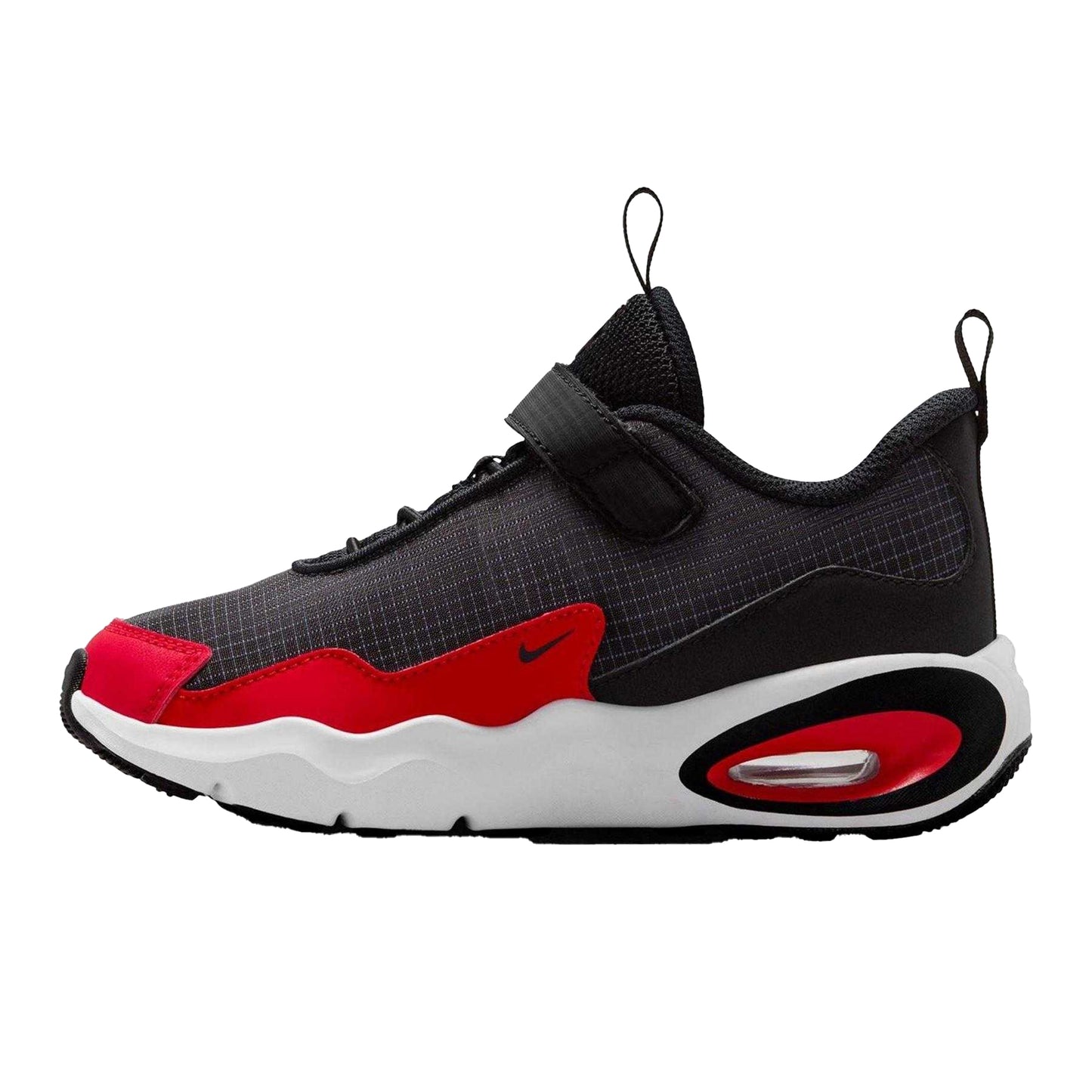 Grey-Red - Side - Nike Childrens-Kids Max Nova Air Cushioned Trainers